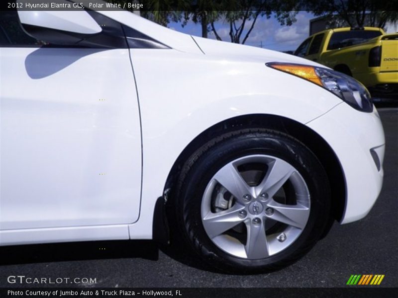 Polar White / Beige 2012 Hyundai Elantra GLS