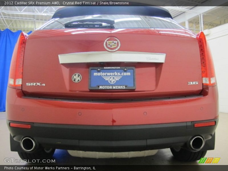 Crystal Red Tintcoat / Shale/Brownstone 2012 Cadillac SRX Premium AWD