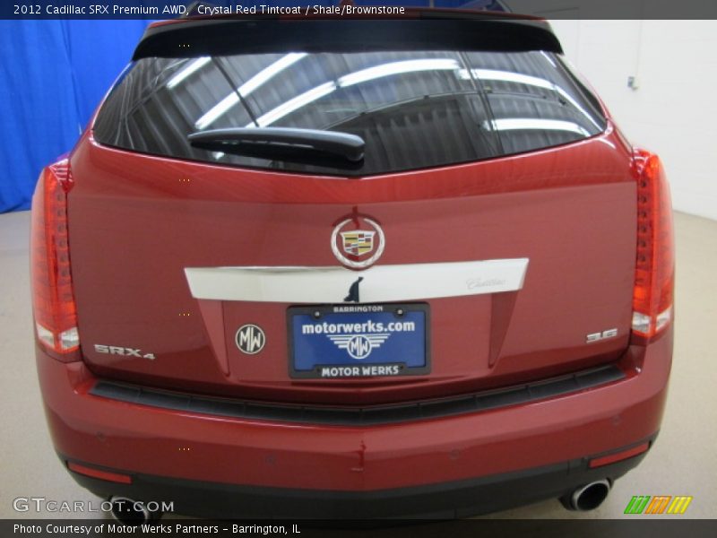 Crystal Red Tintcoat / Shale/Brownstone 2012 Cadillac SRX Premium AWD