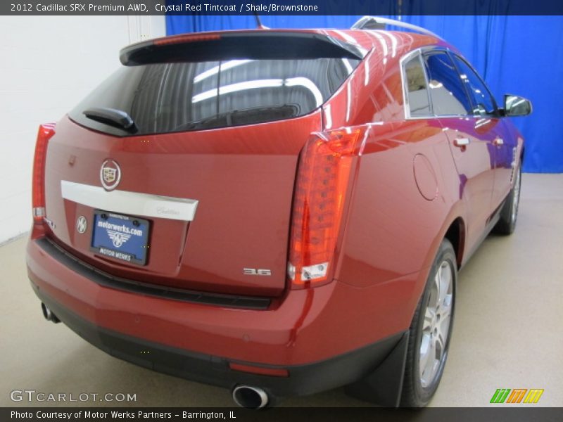 Crystal Red Tintcoat / Shale/Brownstone 2012 Cadillac SRX Premium AWD