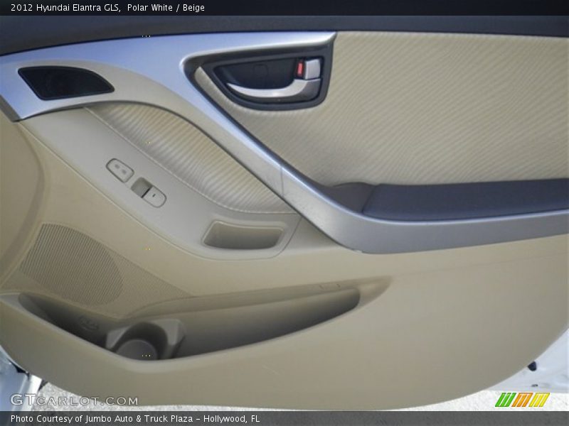 Polar White / Beige 2012 Hyundai Elantra GLS