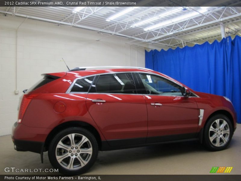 Crystal Red Tintcoat / Shale/Brownstone 2012 Cadillac SRX Premium AWD