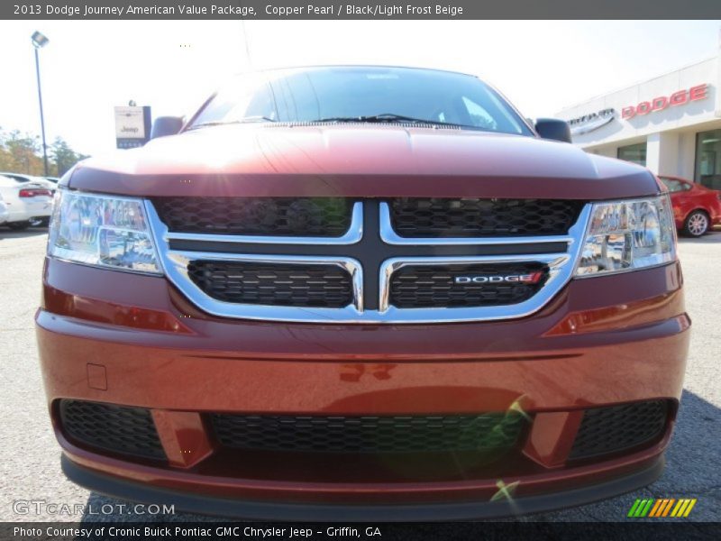 Copper Pearl / Black/Light Frost Beige 2013 Dodge Journey American Value Package