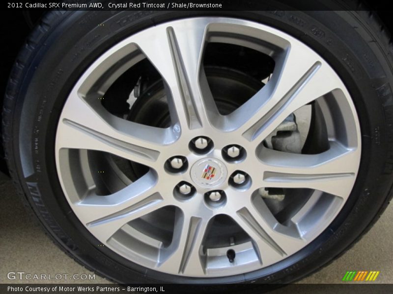Crystal Red Tintcoat / Shale/Brownstone 2012 Cadillac SRX Premium AWD