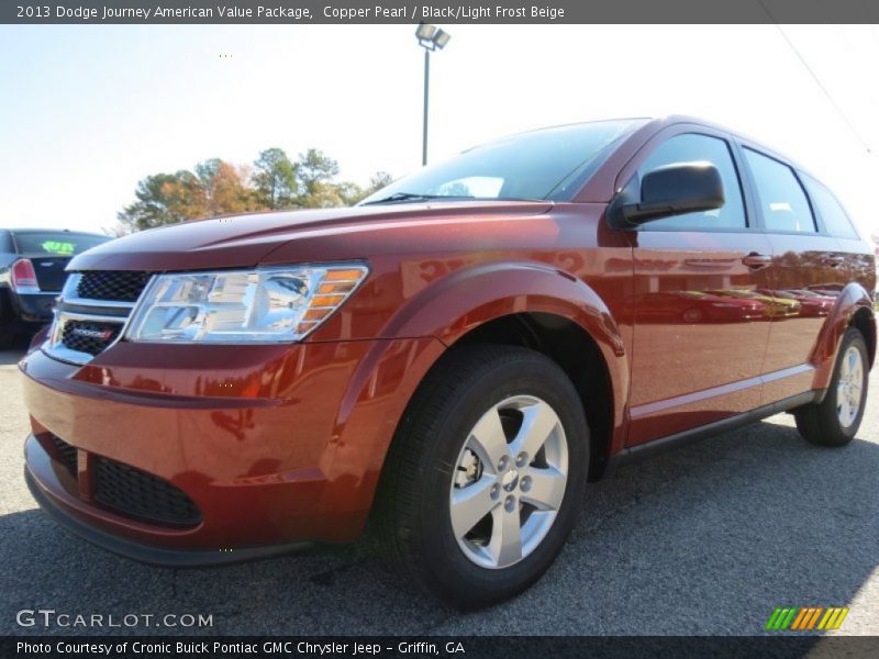 Copper Pearl / Black/Light Frost Beige 2013 Dodge Journey American Value Package