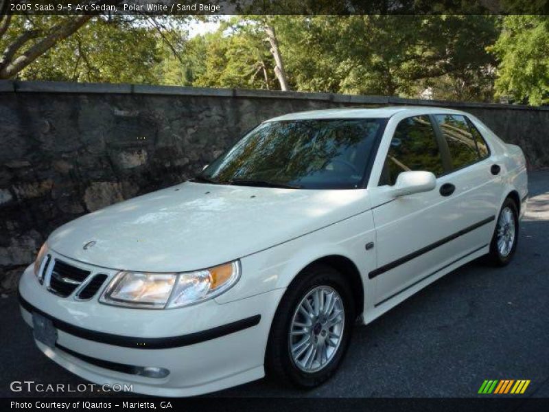 Polar White / Sand Beige 2005 Saab 9-5 Arc Sedan