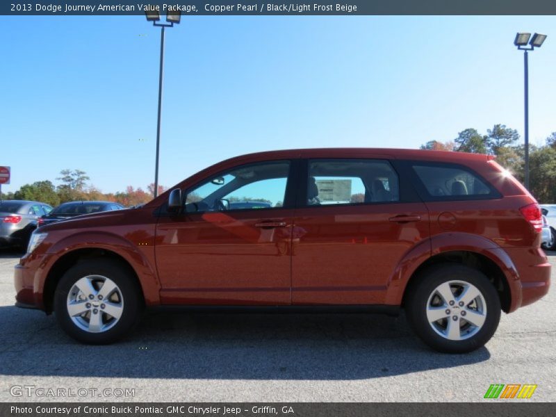 Copper Pearl / Black/Light Frost Beige 2013 Dodge Journey American Value Package