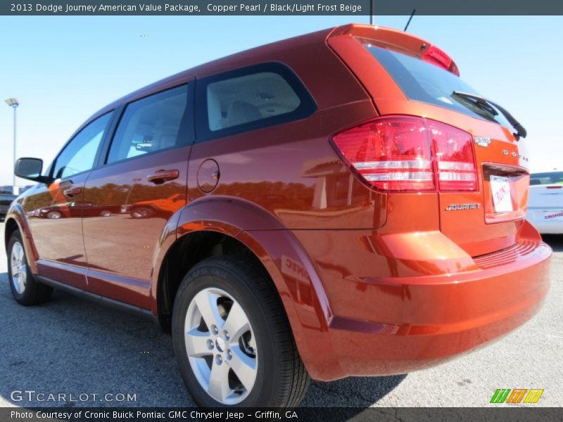 Copper Pearl / Black/Light Frost Beige 2013 Dodge Journey American Value Package