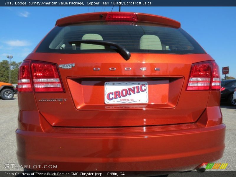 Copper Pearl / Black/Light Frost Beige 2013 Dodge Journey American Value Package