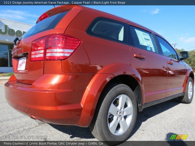 Copper Pearl / Black/Light Frost Beige 2013 Dodge Journey American Value Package
