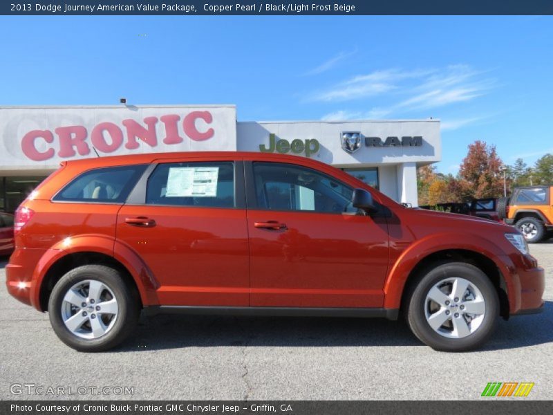 Copper Pearl / Black/Light Frost Beige 2013 Dodge Journey American Value Package