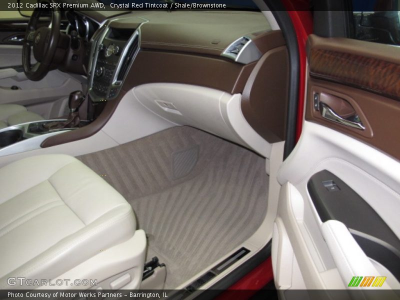Crystal Red Tintcoat / Shale/Brownstone 2012 Cadillac SRX Premium AWD