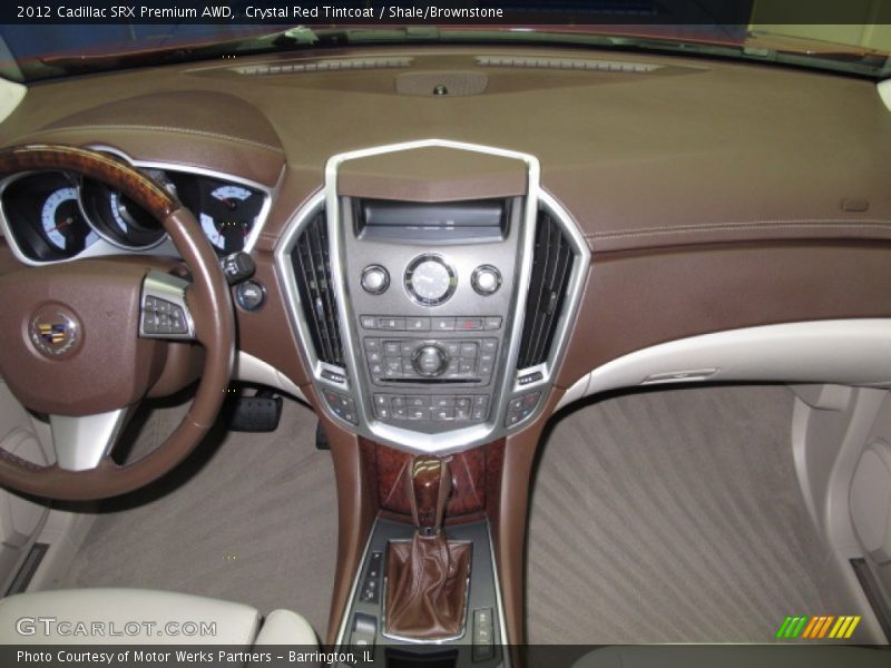 Crystal Red Tintcoat / Shale/Brownstone 2012 Cadillac SRX Premium AWD