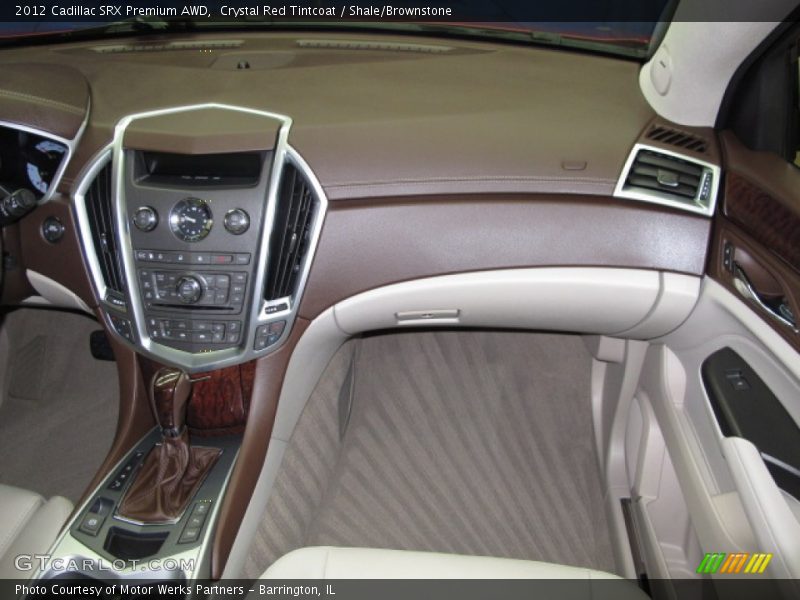 Crystal Red Tintcoat / Shale/Brownstone 2012 Cadillac SRX Premium AWD