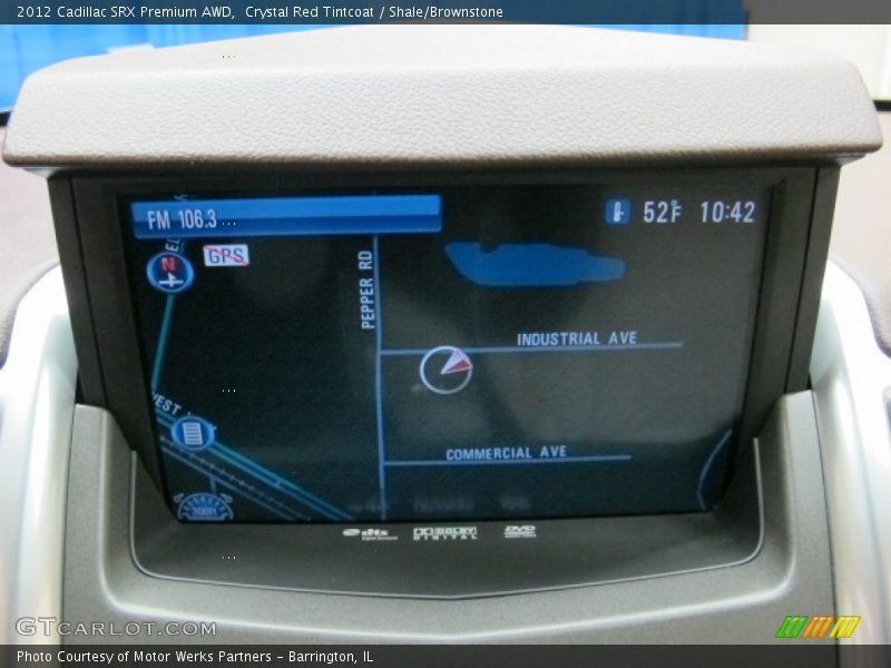 Crystal Red Tintcoat / Shale/Brownstone 2012 Cadillac SRX Premium AWD