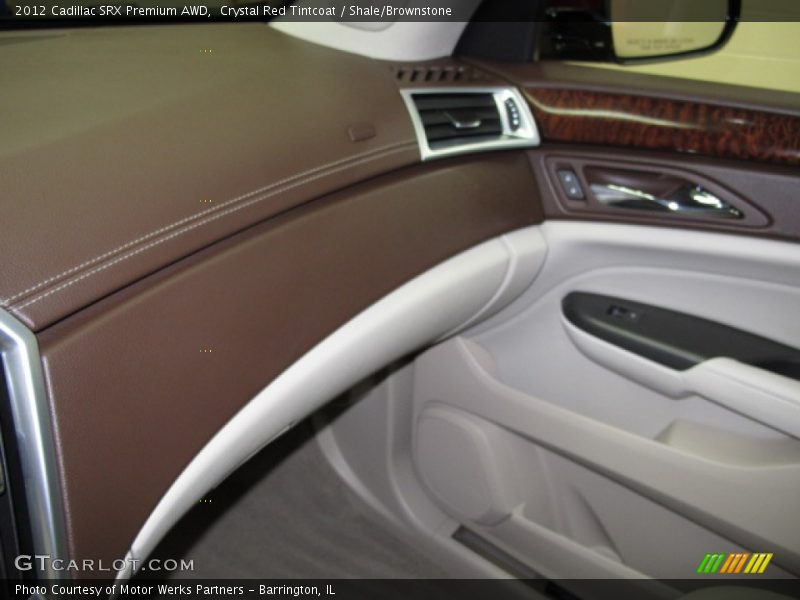 Crystal Red Tintcoat / Shale/Brownstone 2012 Cadillac SRX Premium AWD