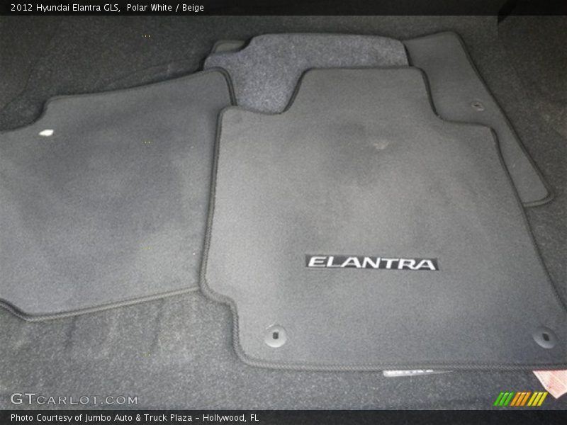 Polar White / Beige 2012 Hyundai Elantra GLS