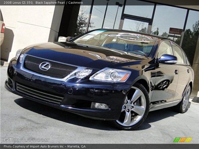 Black Sapphire Pearl / Cashmere 2008 Lexus GS 350
