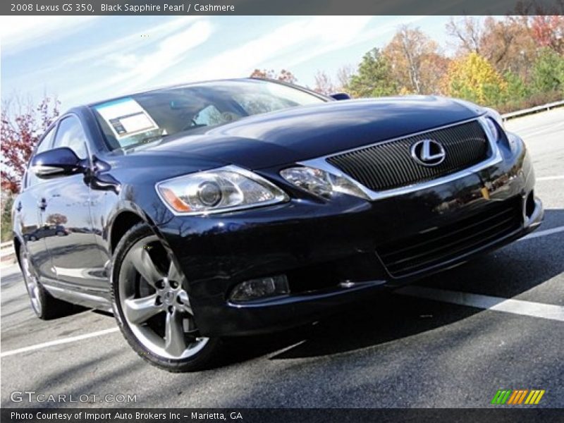 Black Sapphire Pearl / Cashmere 2008 Lexus GS 350