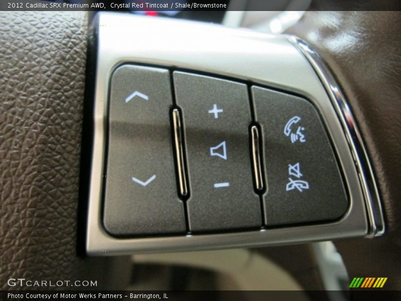 Crystal Red Tintcoat / Shale/Brownstone 2012 Cadillac SRX Premium AWD