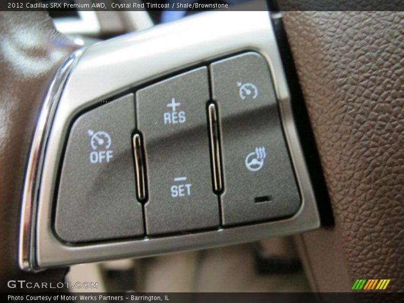 Crystal Red Tintcoat / Shale/Brownstone 2012 Cadillac SRX Premium AWD