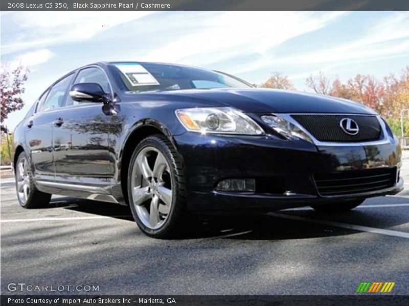 Black Sapphire Pearl / Cashmere 2008 Lexus GS 350