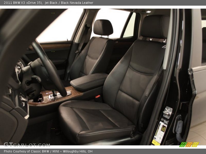 Jet Black / Black Nevada Leather 2011 BMW X3 xDrive 35i