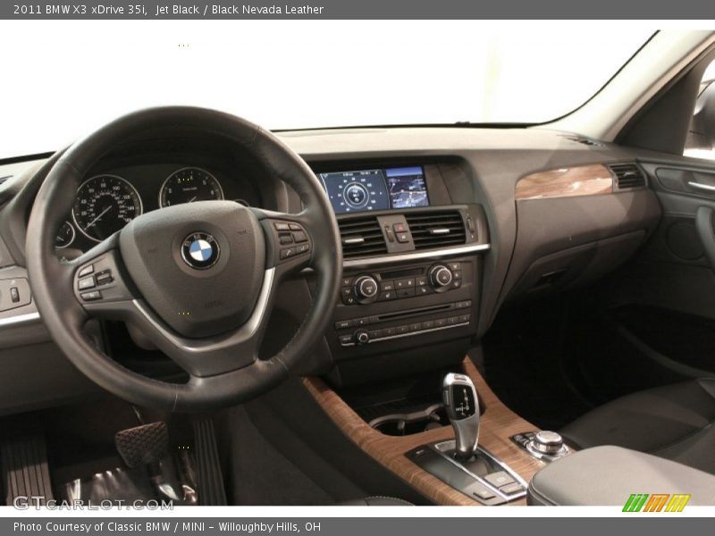Jet Black / Black Nevada Leather 2011 BMW X3 xDrive 35i