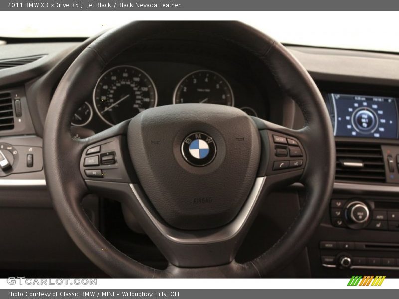 Jet Black / Black Nevada Leather 2011 BMW X3 xDrive 35i