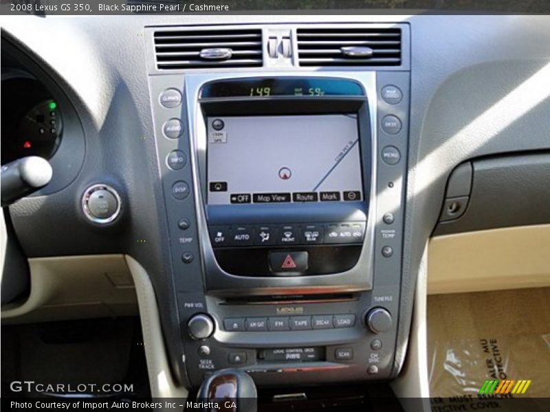 Black Sapphire Pearl / Cashmere 2008 Lexus GS 350