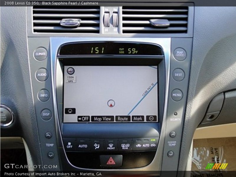 Black Sapphire Pearl / Cashmere 2008 Lexus GS 350