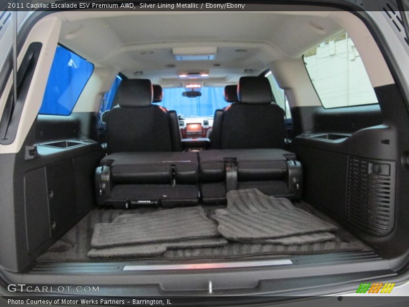 Silver Lining Metallic / Ebony/Ebony 2011 Cadillac Escalade ESV Premium AWD