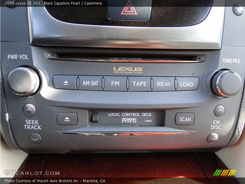 Black Sapphire Pearl / Cashmere 2008 Lexus GS 350