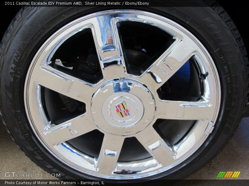 Silver Lining Metallic / Ebony/Ebony 2011 Cadillac Escalade ESV Premium AWD