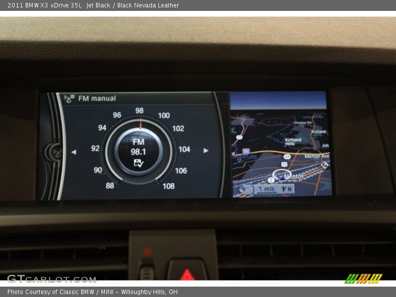 Jet Black / Black Nevada Leather 2011 BMW X3 xDrive 35i
