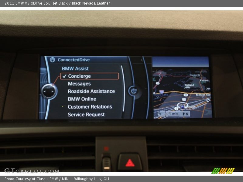 Jet Black / Black Nevada Leather 2011 BMW X3 xDrive 35i