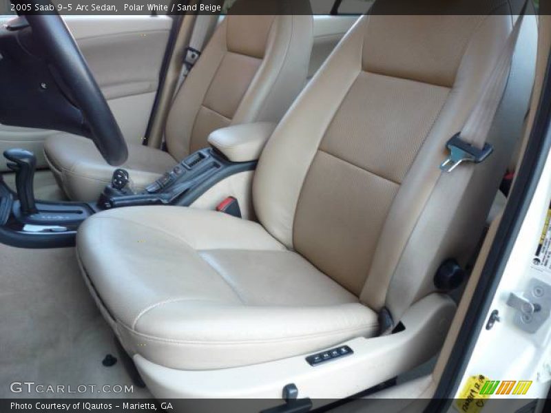 Polar White / Sand Beige 2005 Saab 9-5 Arc Sedan