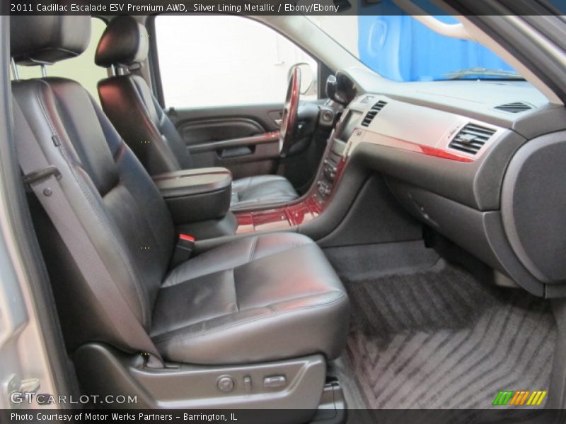 Silver Lining Metallic / Ebony/Ebony 2011 Cadillac Escalade ESV Premium AWD