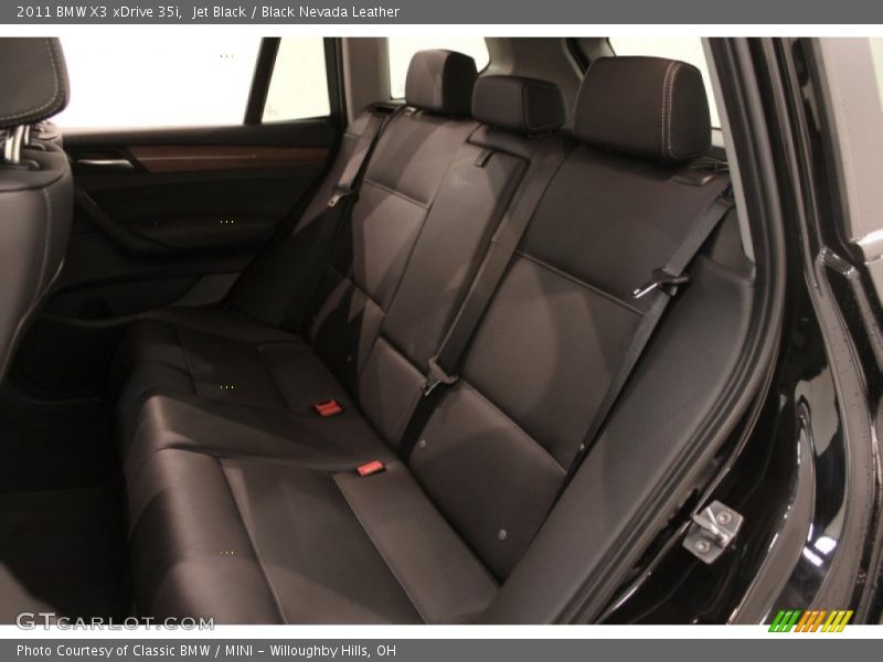 Jet Black / Black Nevada Leather 2011 BMW X3 xDrive 35i