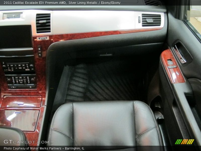 Silver Lining Metallic / Ebony/Ebony 2011 Cadillac Escalade ESV Premium AWD