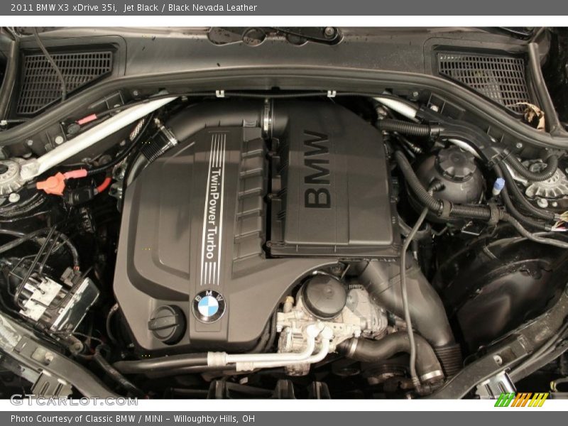 Jet Black / Black Nevada Leather 2011 BMW X3 xDrive 35i