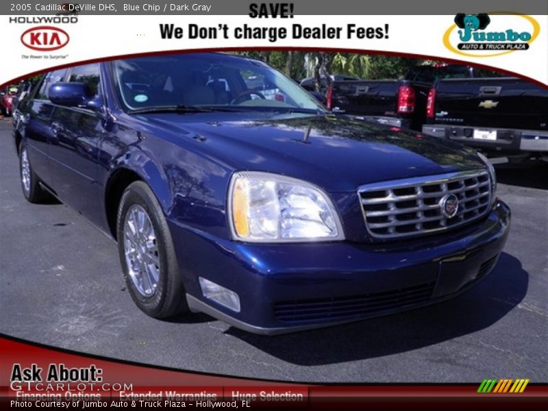 Blue Chip / Dark Gray 2005 Cadillac DeVille DHS