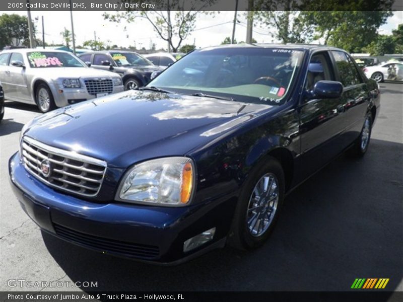 Blue Chip / Dark Gray 2005 Cadillac DeVille DHS