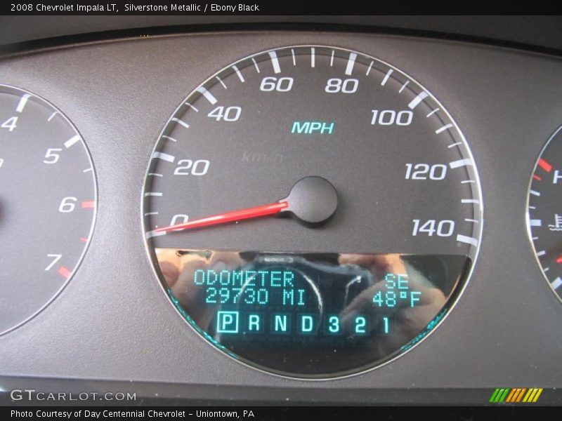 Silverstone Metallic / Ebony Black 2008 Chevrolet Impala LT
