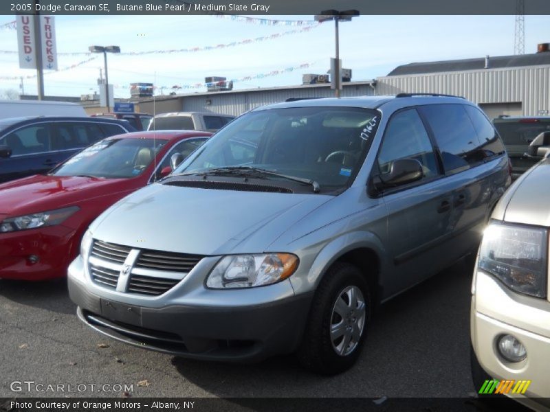 Butane Blue Pearl / Medium Slate Gray 2005 Dodge Caravan SE