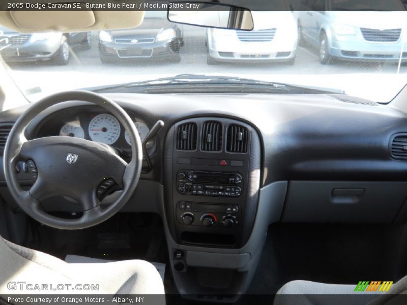 Butane Blue Pearl / Medium Slate Gray 2005 Dodge Caravan SE