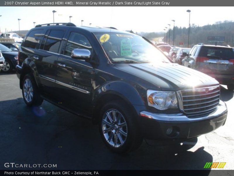 Mineral Gray Metallic / Dark Slate Gray/Light Slate Gray 2007 Chrysler Aspen Limited HEMI 4WD