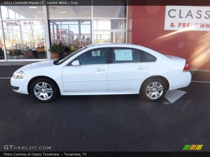 Summit White / Gray 2011 Chevrolet Impala LT