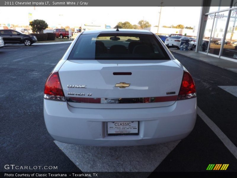 Summit White / Gray 2011 Chevrolet Impala LT