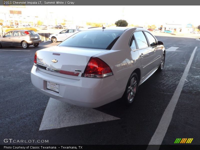 Summit White / Gray 2011 Chevrolet Impala LT